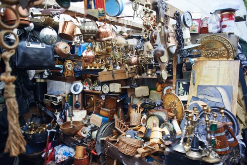 Interior display of discounted furniture items during Leatherhead clearance